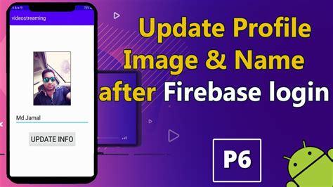 We will be saving users' data using Firebase's Realtime Database. . Firebase updateprofile